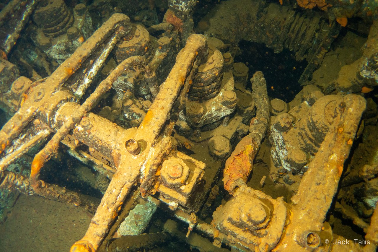 Rusted machinery