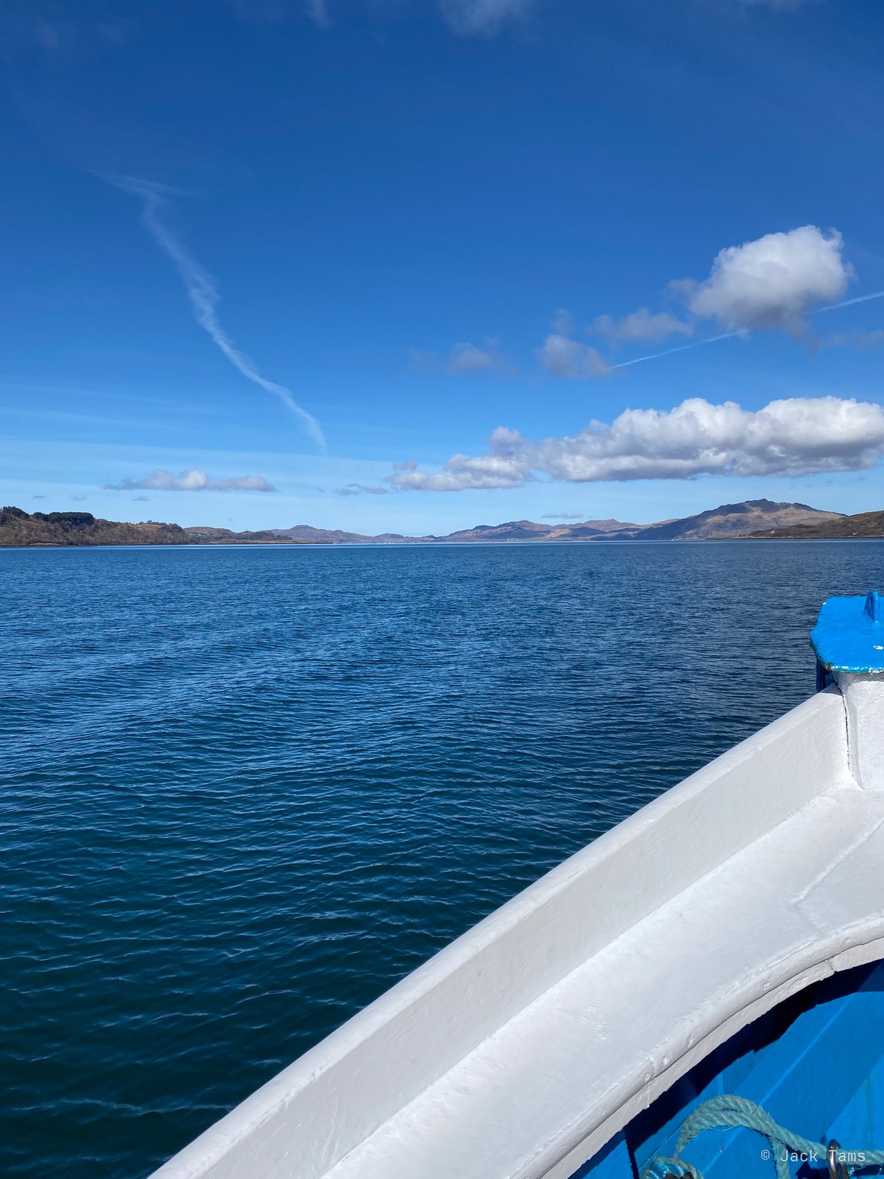 Heading out across the water.