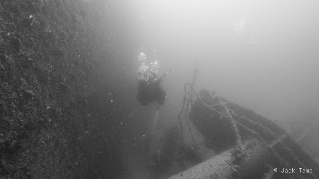 Over the wreck