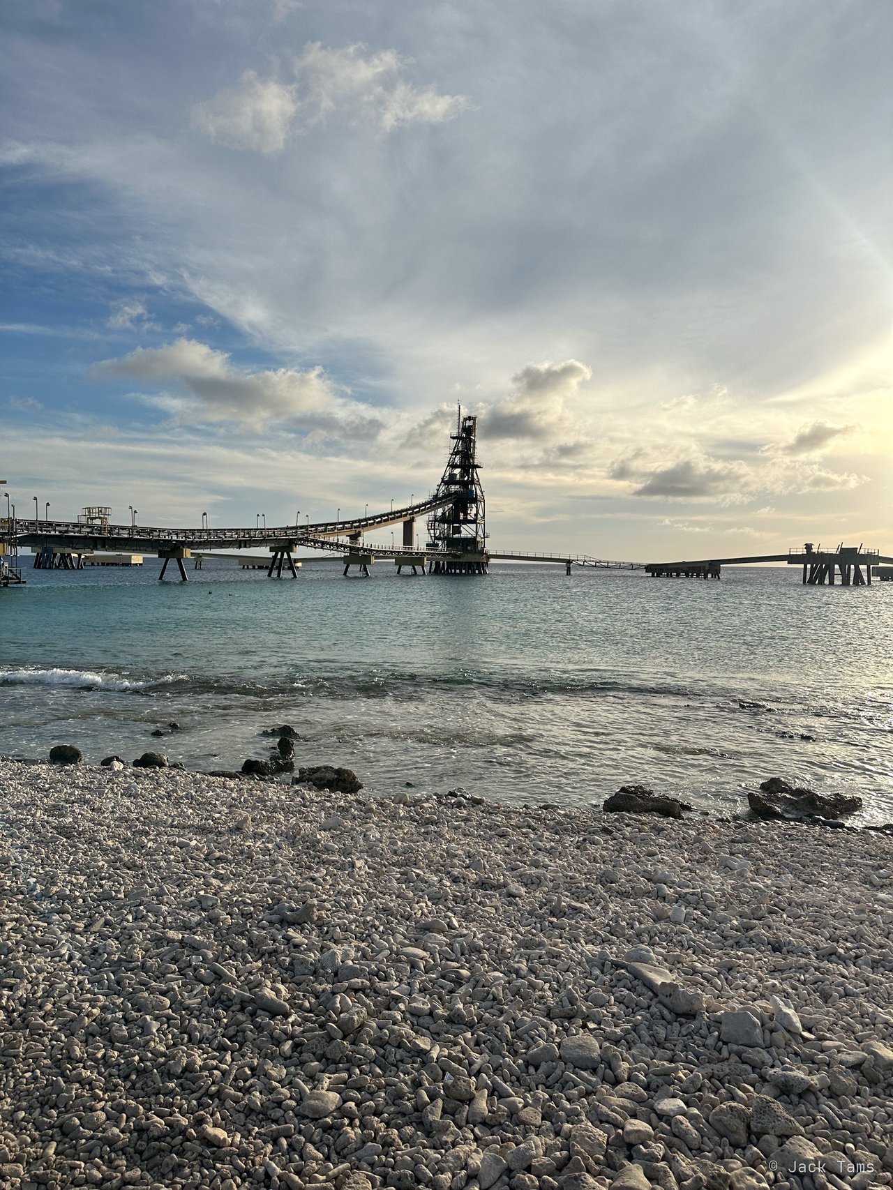 The Salt Pier from the pebble beach after the dive.