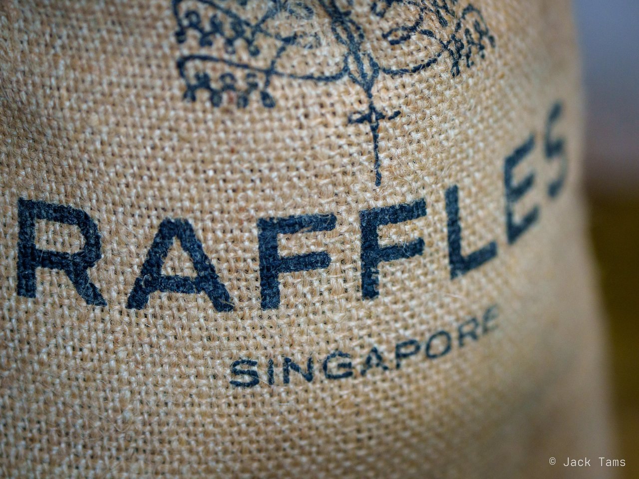 A Raffles Singapore sack.