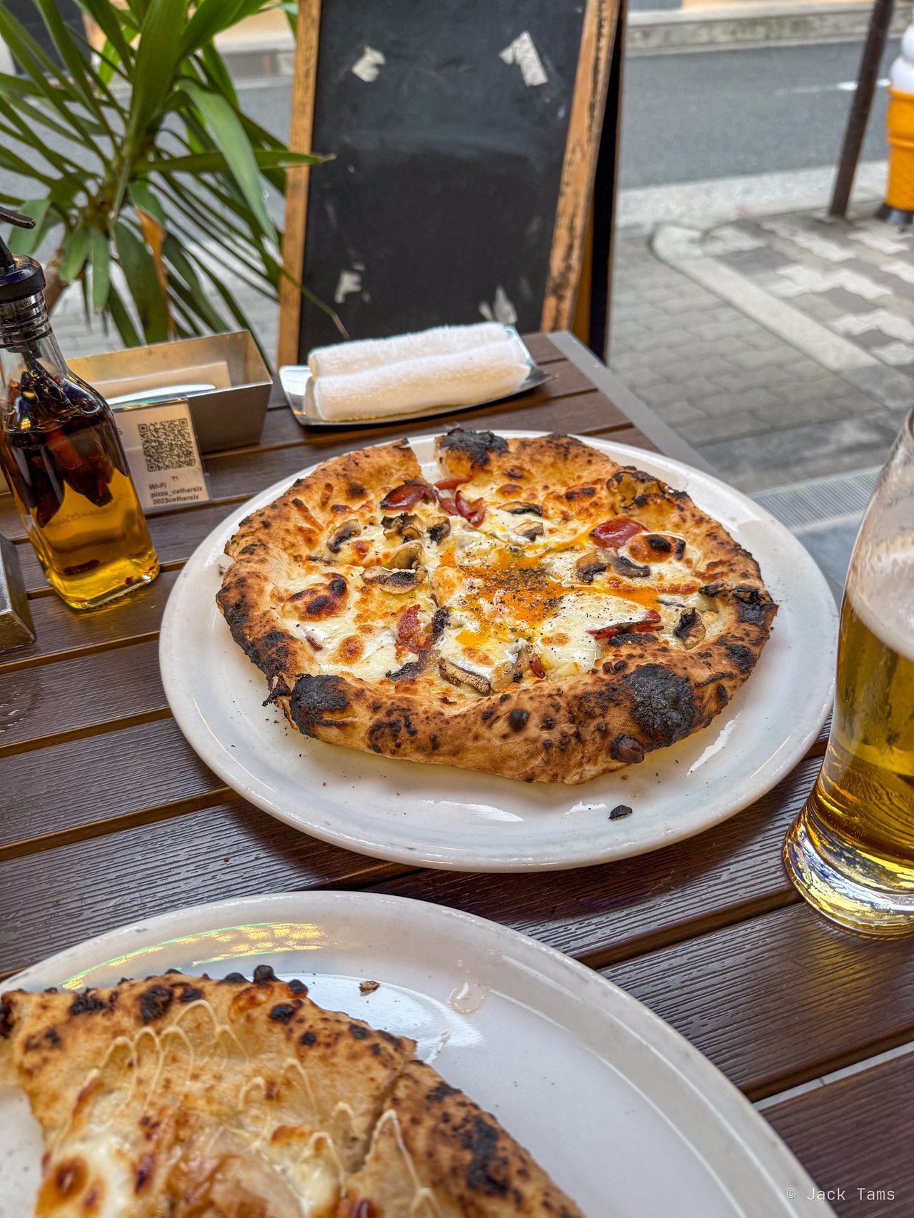 Pizza and beer