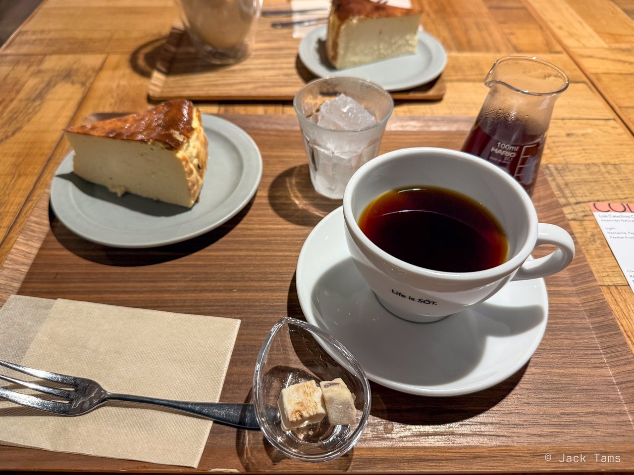 Coffee and cheesecake