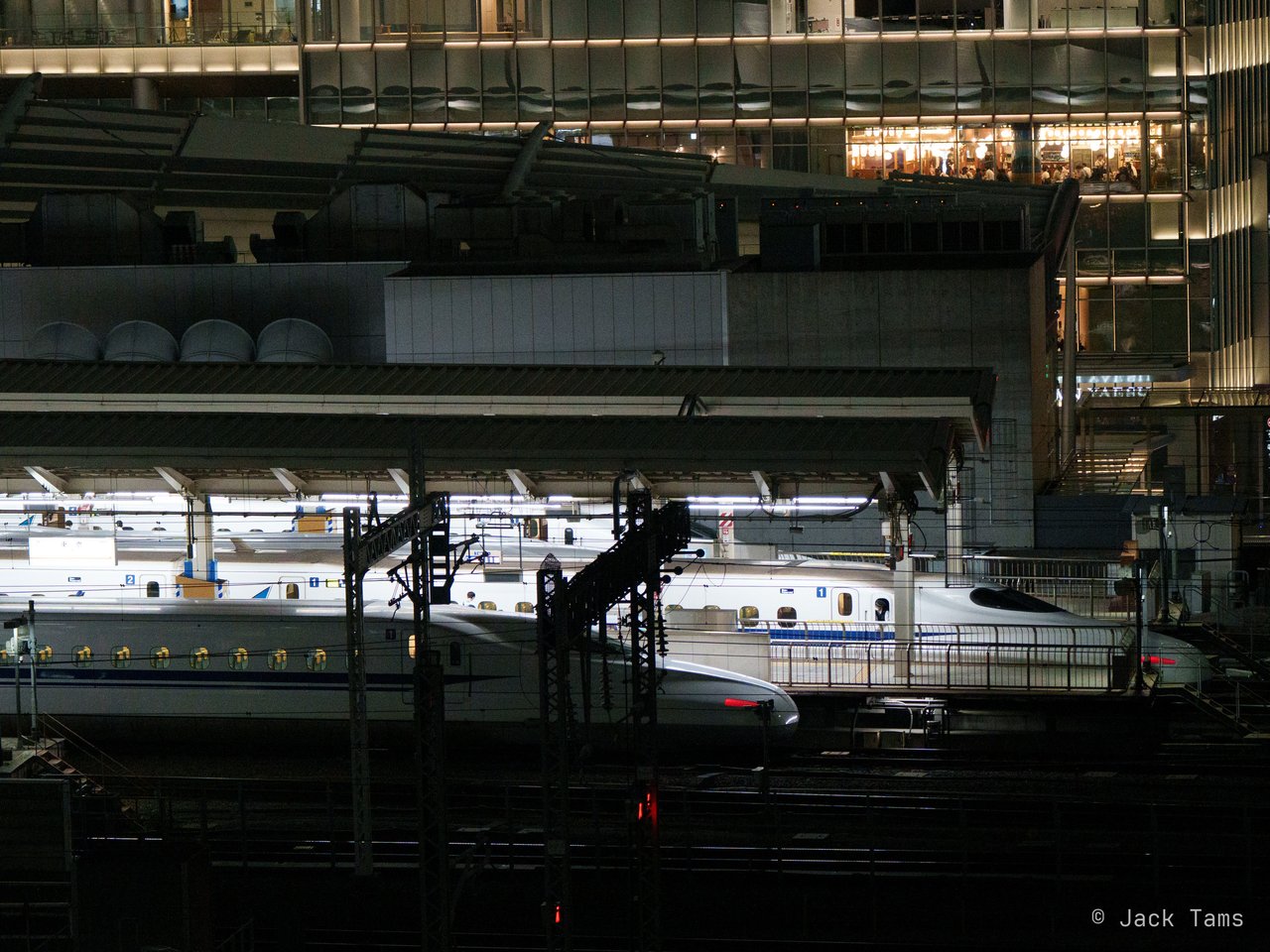 Bullet trains from above