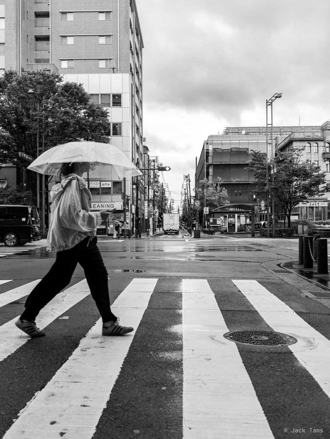 Rainy crossing
