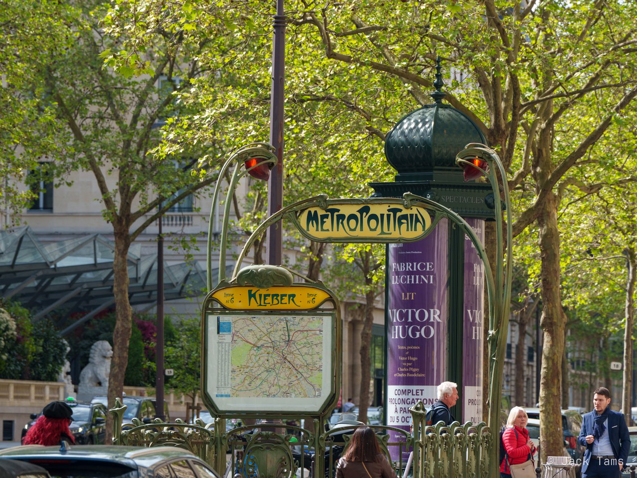 An Art Nouveau Métro entrance.