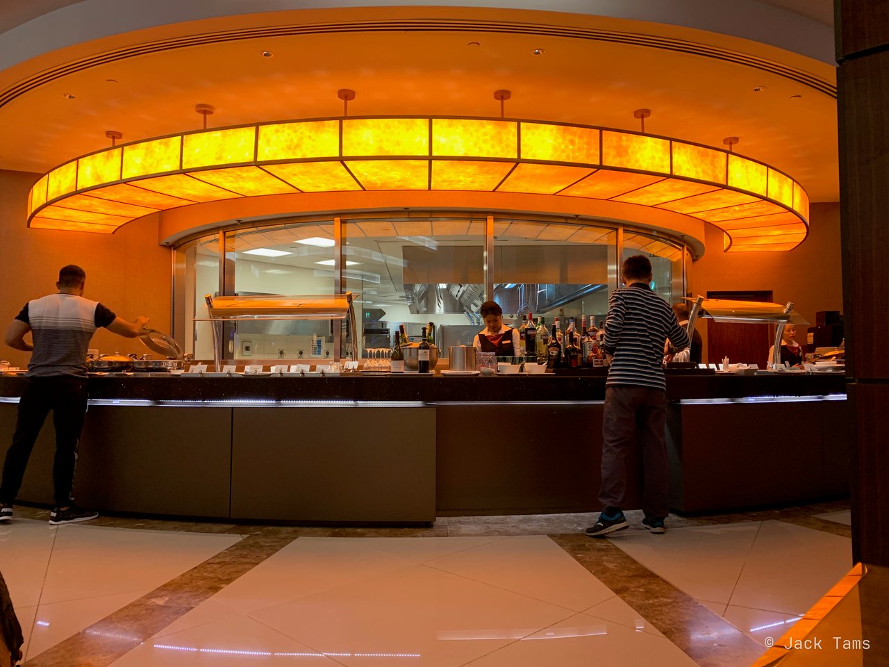The Emirates First lounge in Dubai, before the next flight.