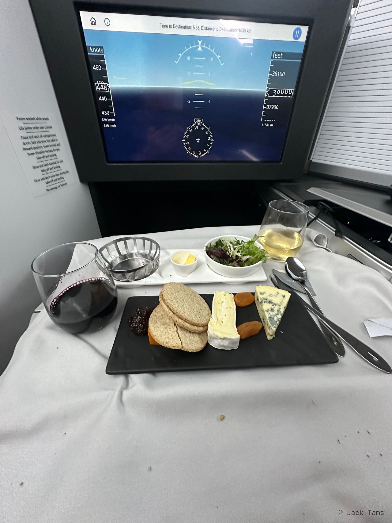 Cashel Blue, Somerset Brie and Red Leicester with fig chutney and crackers, and a glass of red.