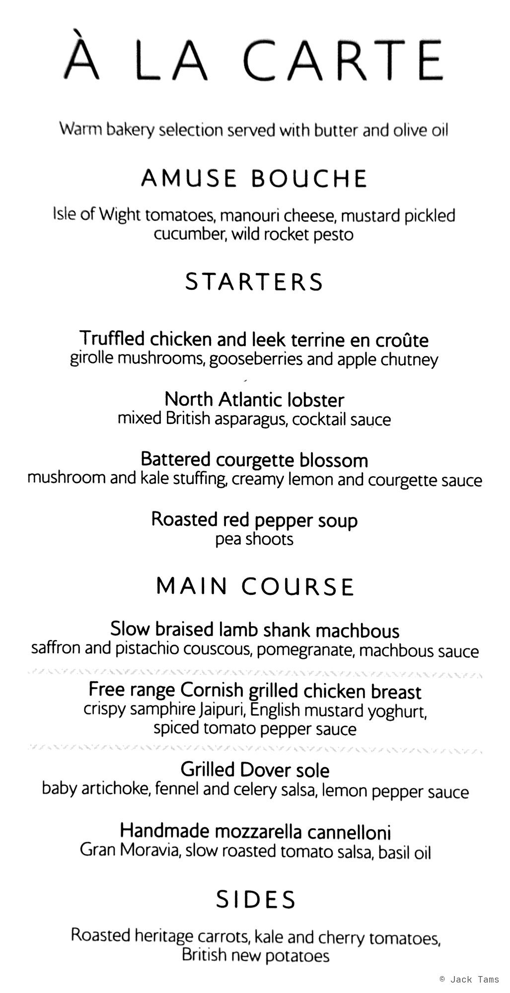 menu, page 1