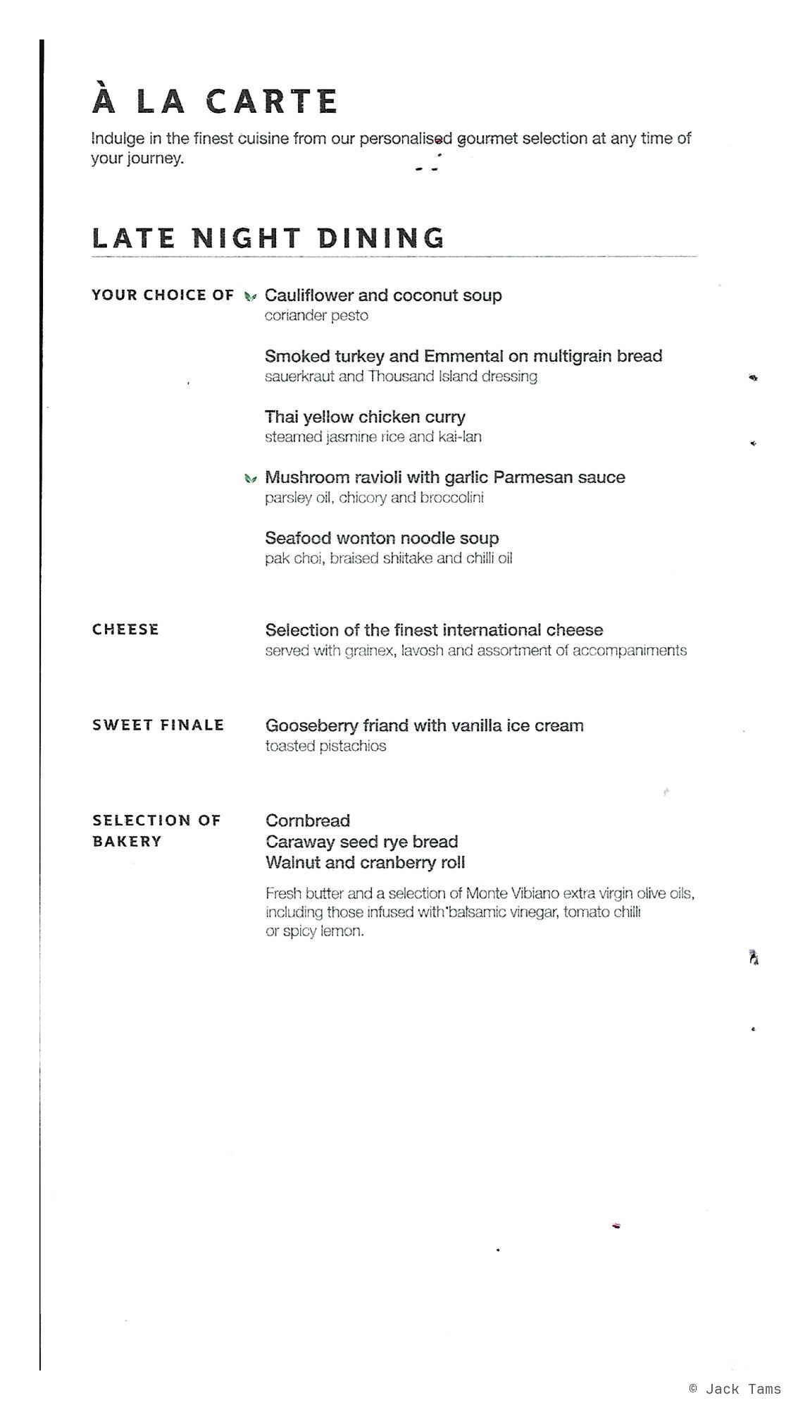 menu, page 1