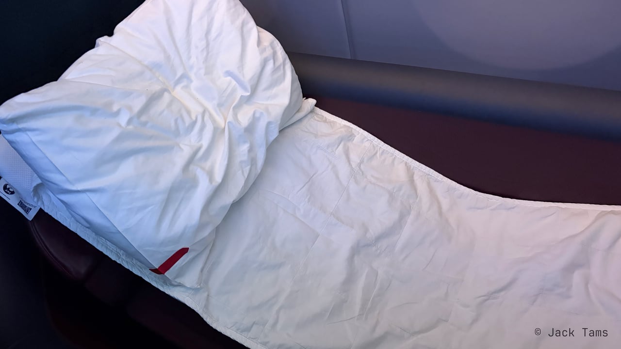 Bedding for the night.