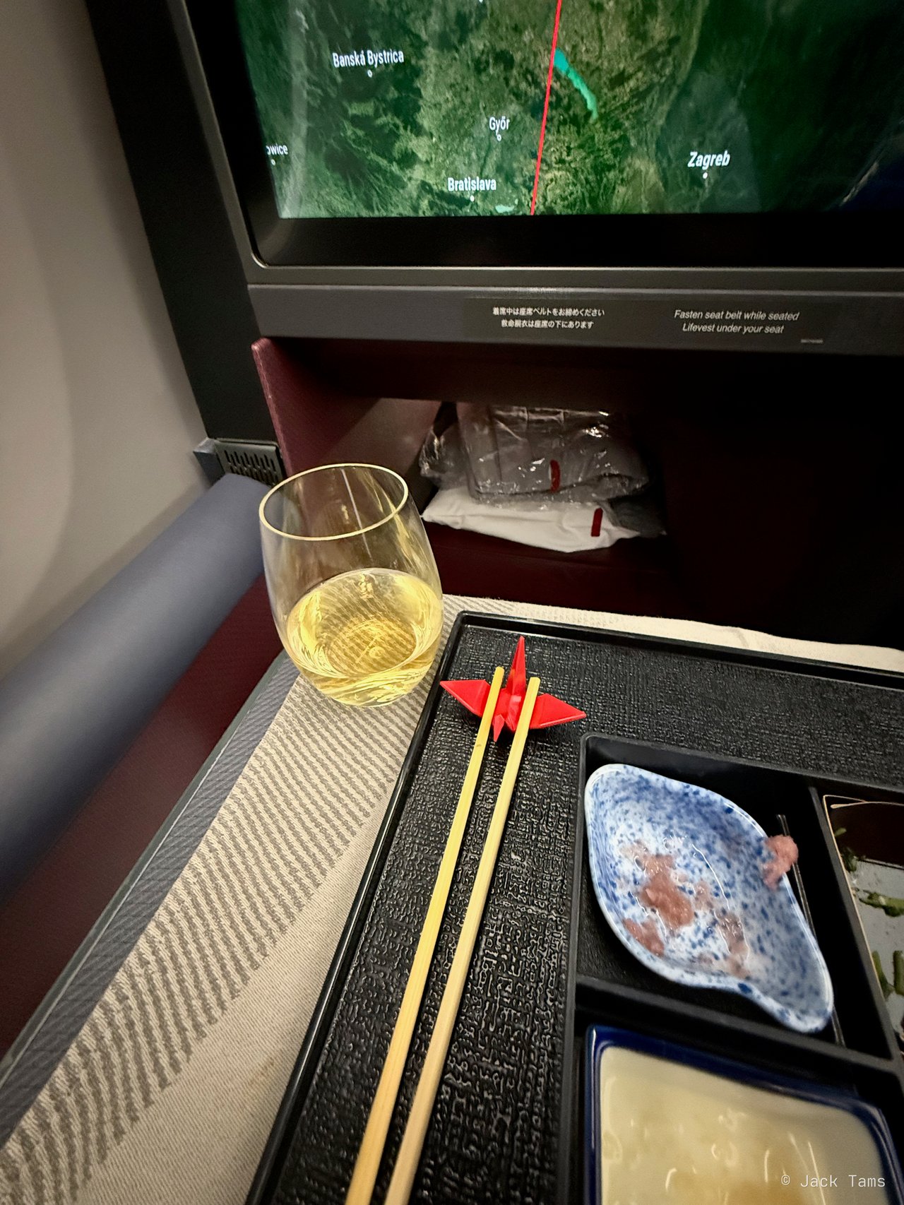 Chopsticks and the next dishes.