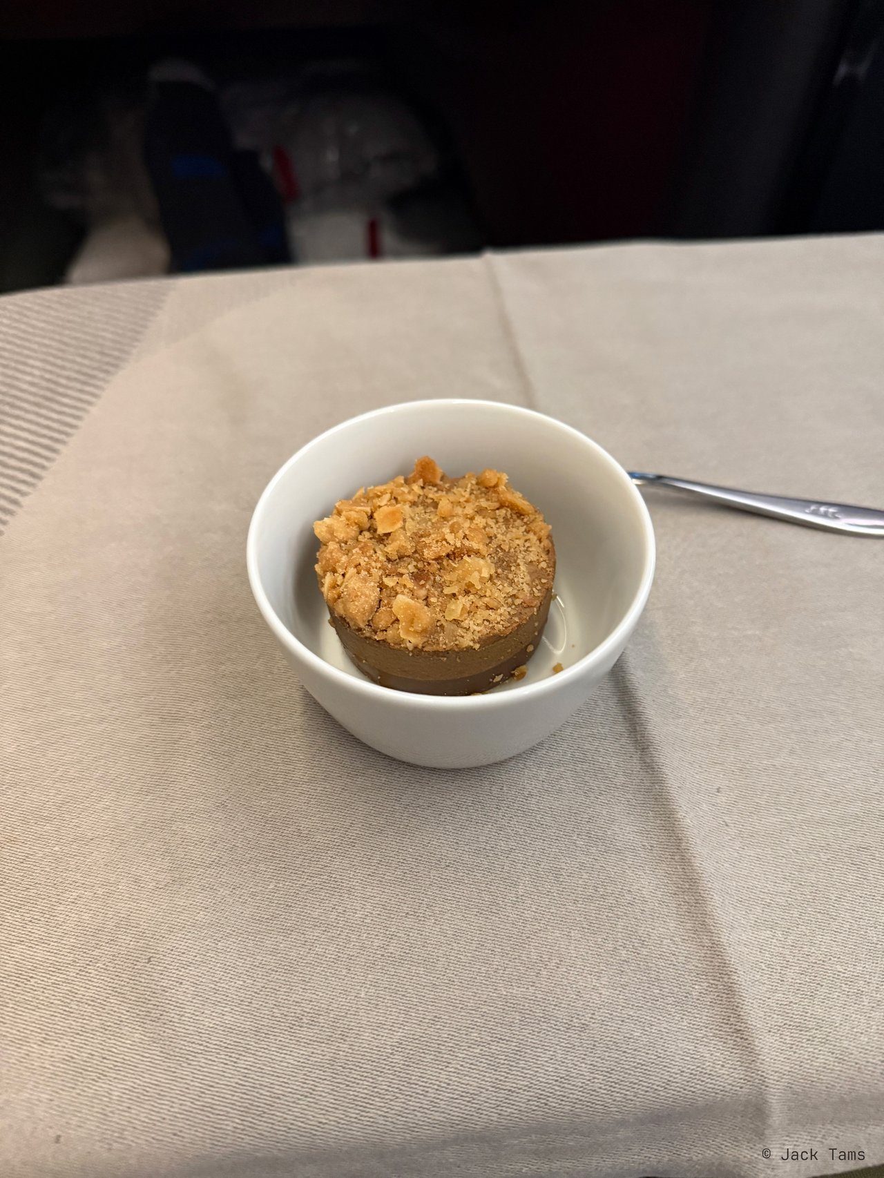 Almond espresso crumble cake.