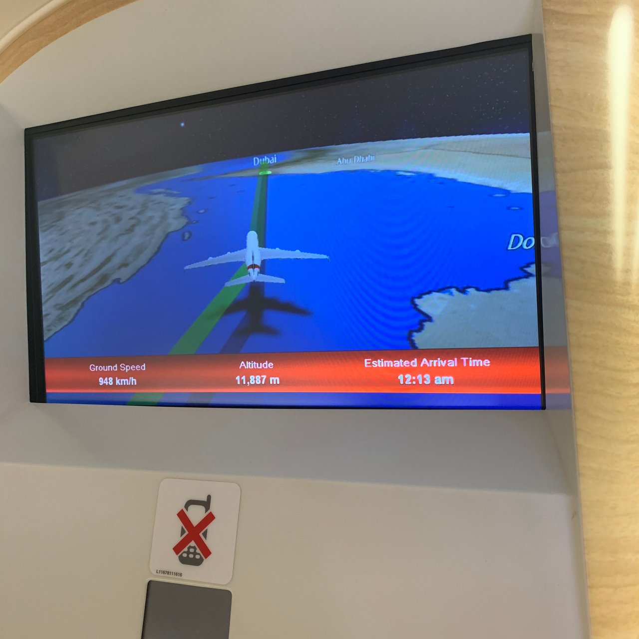 The shower spa even has its own moving map.