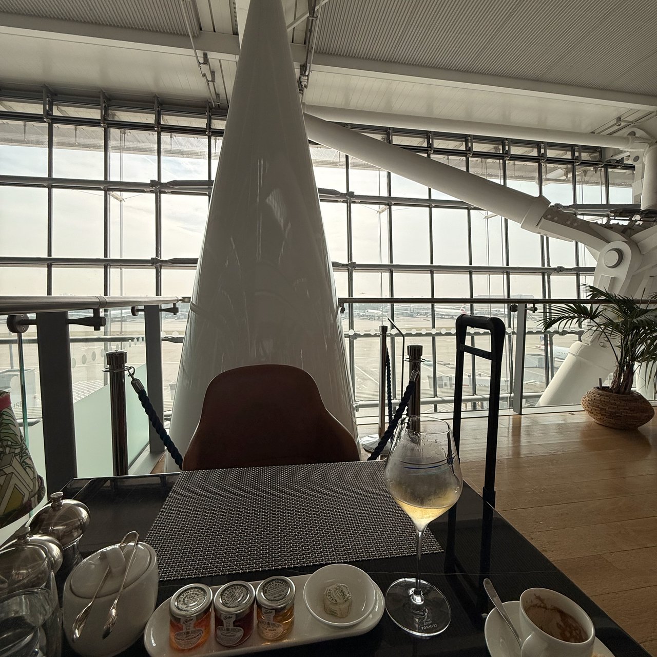 Honoured guest: the nose cone came from G-BOAF, the last Concorde built and the last to fly.