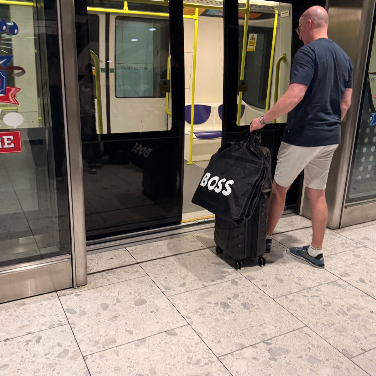 The track transit out to the satellite gates.