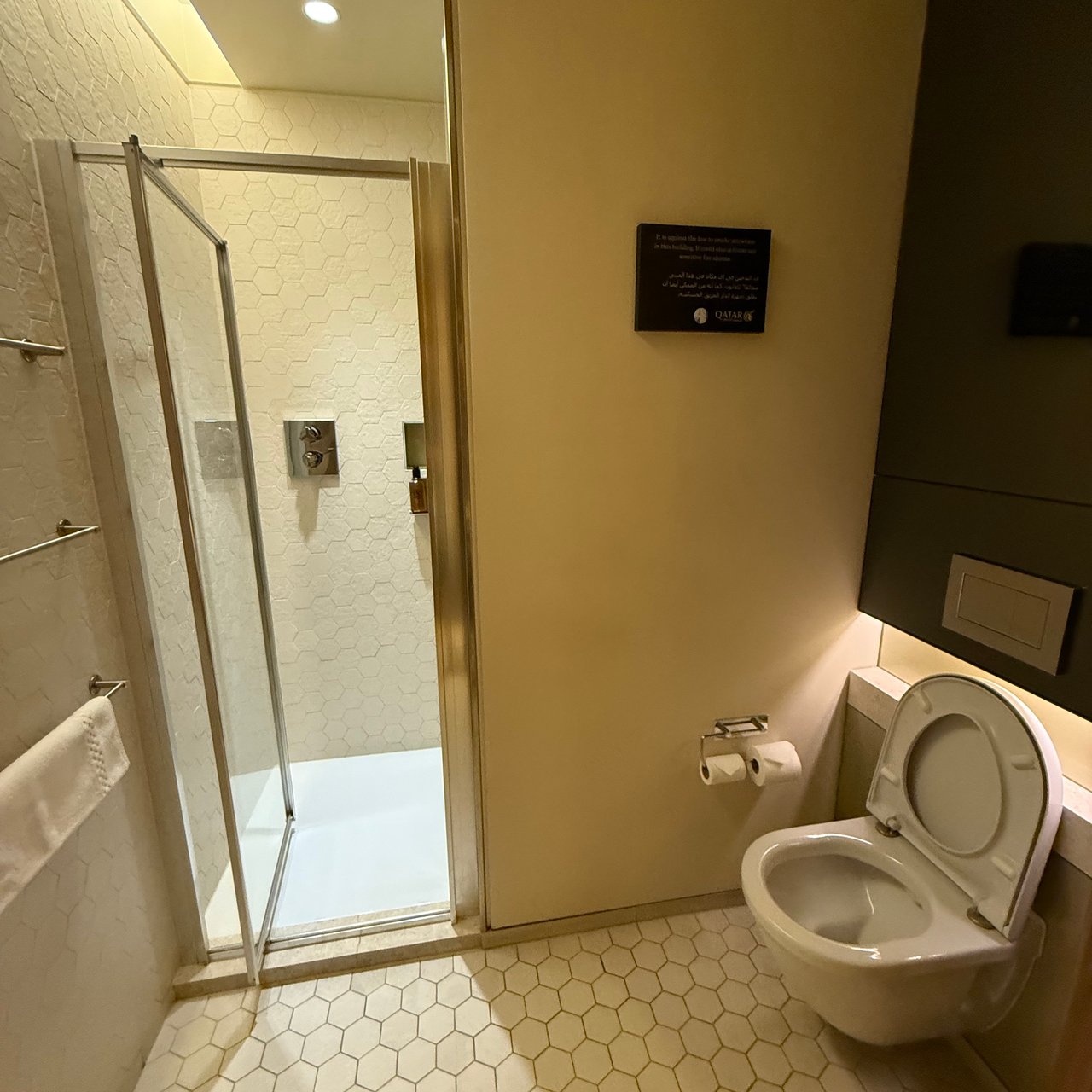 One of the lounge's shower rooms.