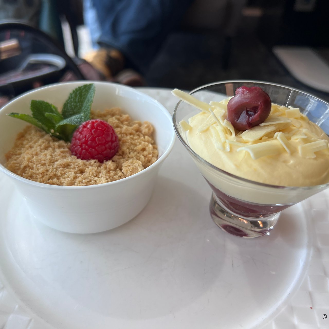 Desserts from the lounge.