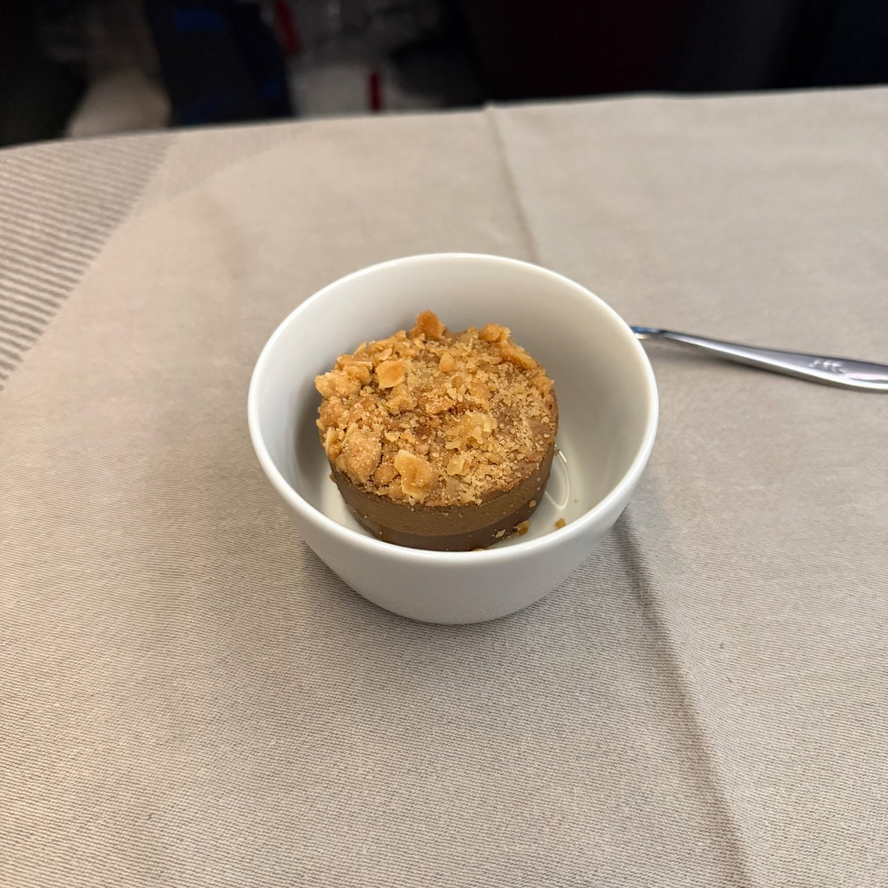 Almond espresso crumble cake.