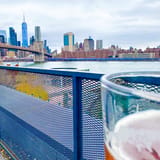 Skyline and a beer