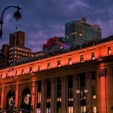 Lit up