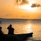 Watching the sunset