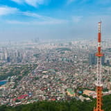 Mast over the city
