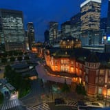 Tokyo Station at dusk